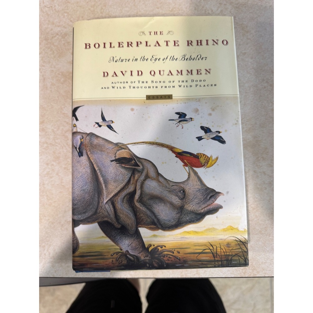 The Boilerplate Rhino David Quammen Nature Essays First Edition Hardcover 2000